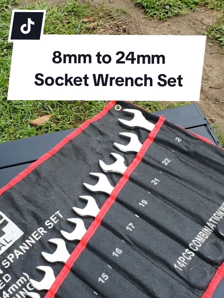 8mm to 24mm Socket Wrench Set Heavy Duty #heavyduty #socketwrench #wrench #tools #motor #motorcycle #rider #motorista 