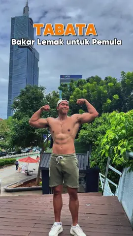 Buat pemula yang mau bakar lemak 🔥 Yuk ikutin gerakan TABATA di video ini! 🙌 Jangan lupa save buat latihan kamu nanti ya 💪   #olahragatiktok #GymTok #olahragadirumah 