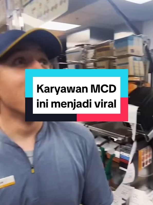 Karyawan ini jadi viral kaget setelah melihat orderannya #TikTokAwardsID #burger #viral 