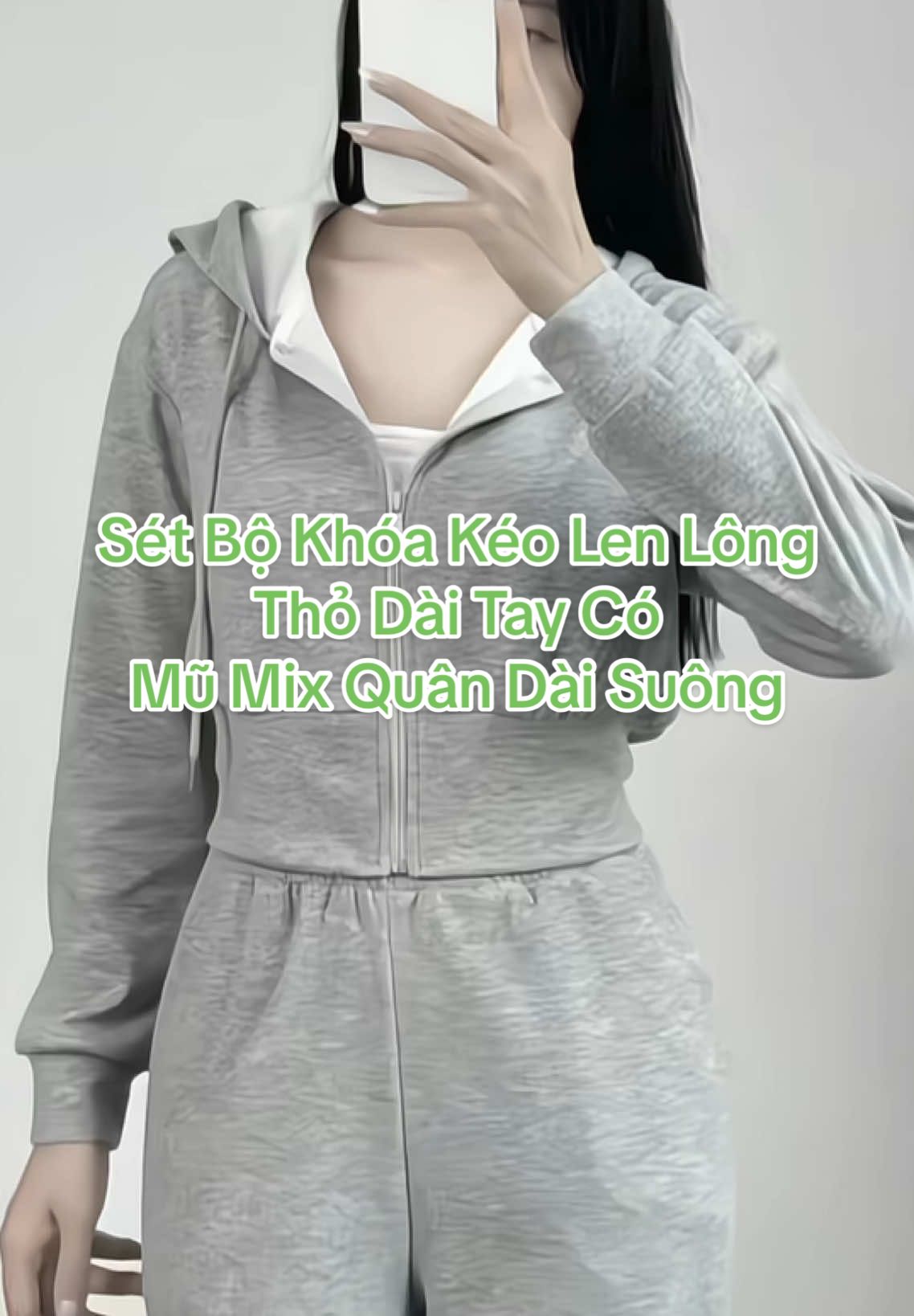 Sét Bộ Khóa Kéo Len Lông Thỏ Dài Tay Có Mũ Mix Quân Dài Suông#setbonu #setbolenlongtho #setbokhoakeodaitaymixquansuong#outfit #thoitrang #xuhuong #xuhuongtiktok #fyp #thoitrangnu842 
