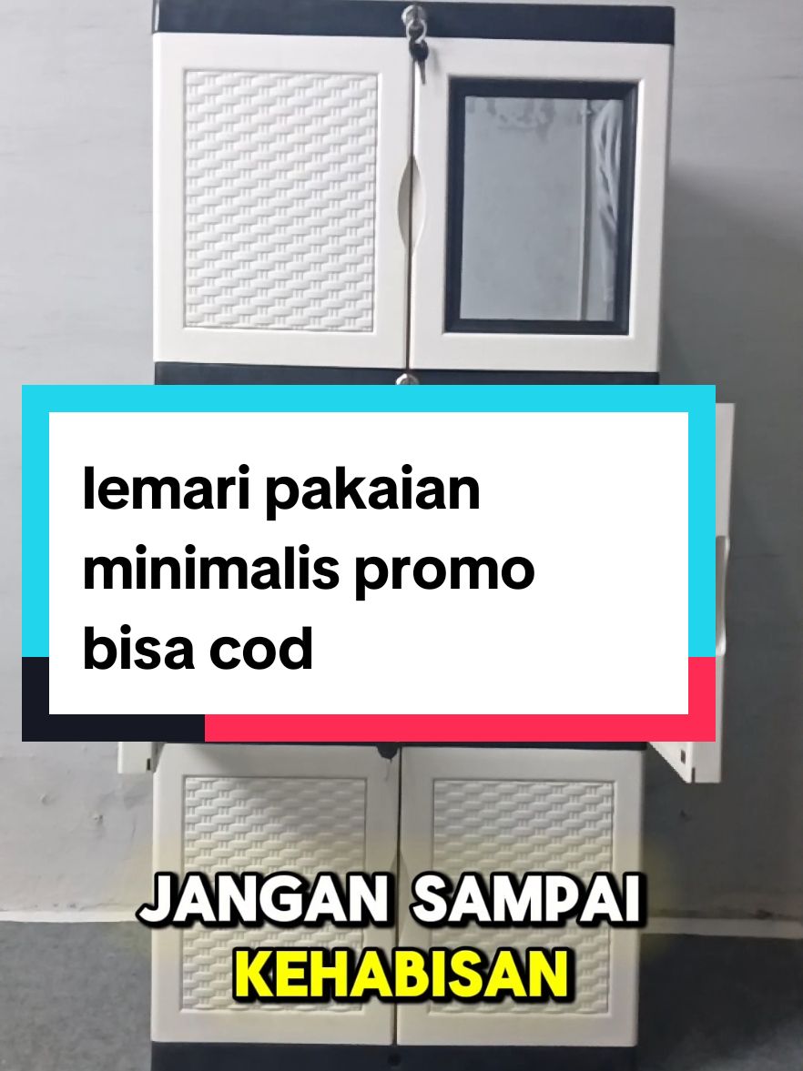 lemari pakaian estetik promo udah full kunci dan ada kacanya langsung cek keranjang kuning #lemariplastik #lemarigalaxy #lemaripakaian #lemari #fayhomeliving 
