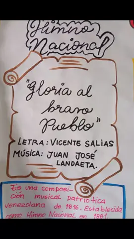 lámina de exposición  Símbolos patrios de Venezuela  #venezuela🇻🇪 #venezuela #exposicion #escolar #simbolospatrios #simbolospatrios🇻🇪 #himnonacional #escudo #bandera 