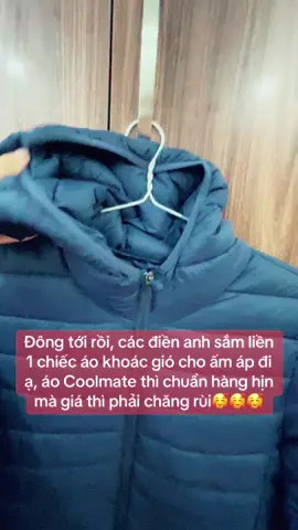 Áo phao Coolmate ấm áp có mũ#aokhoac #quatangbantrai