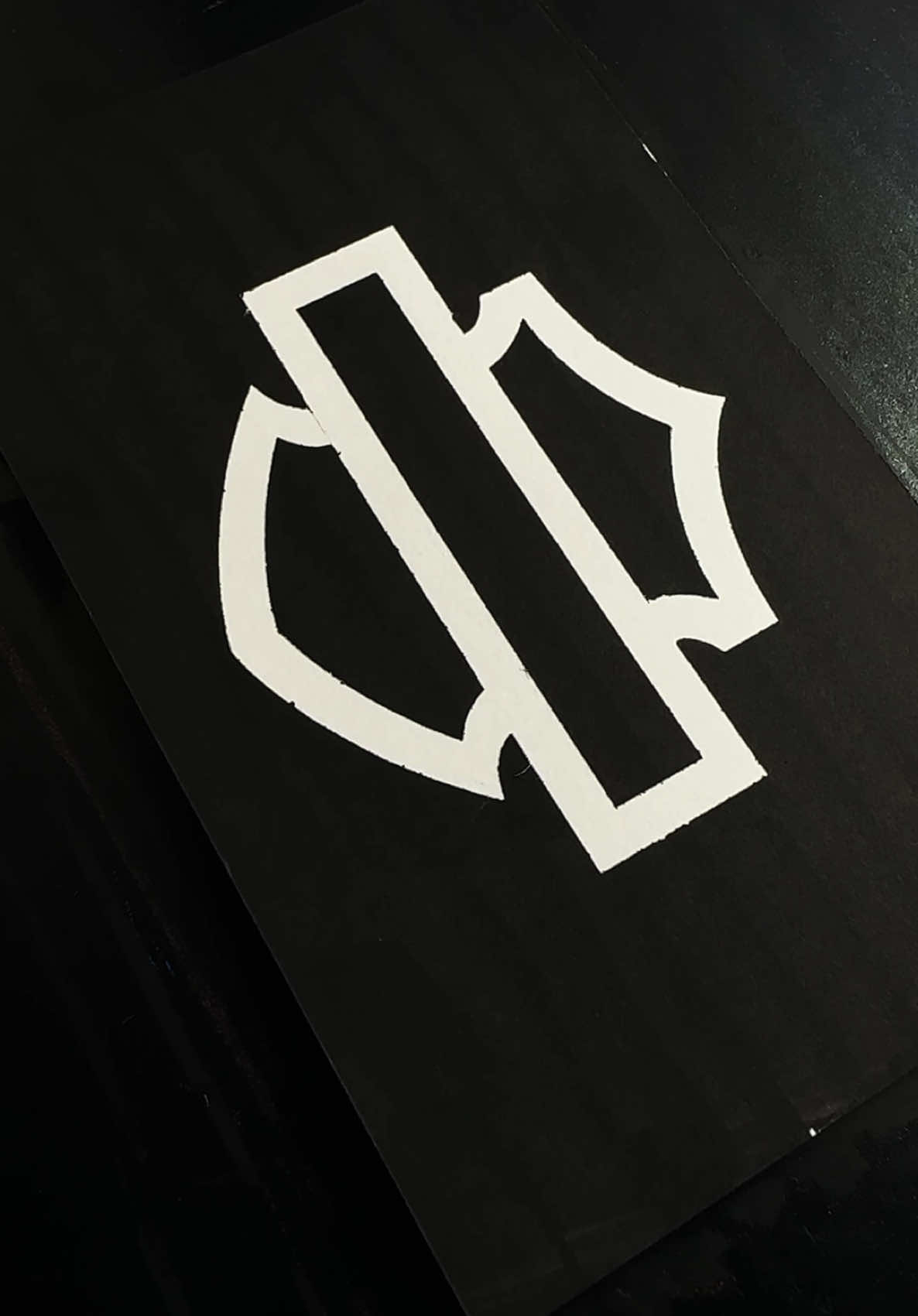 Harley Davidson 🏍️  #Logo // Next ?  @Harley-Davidson #harleydavidson #art #posca #drawing #paint #stencil #asmr 