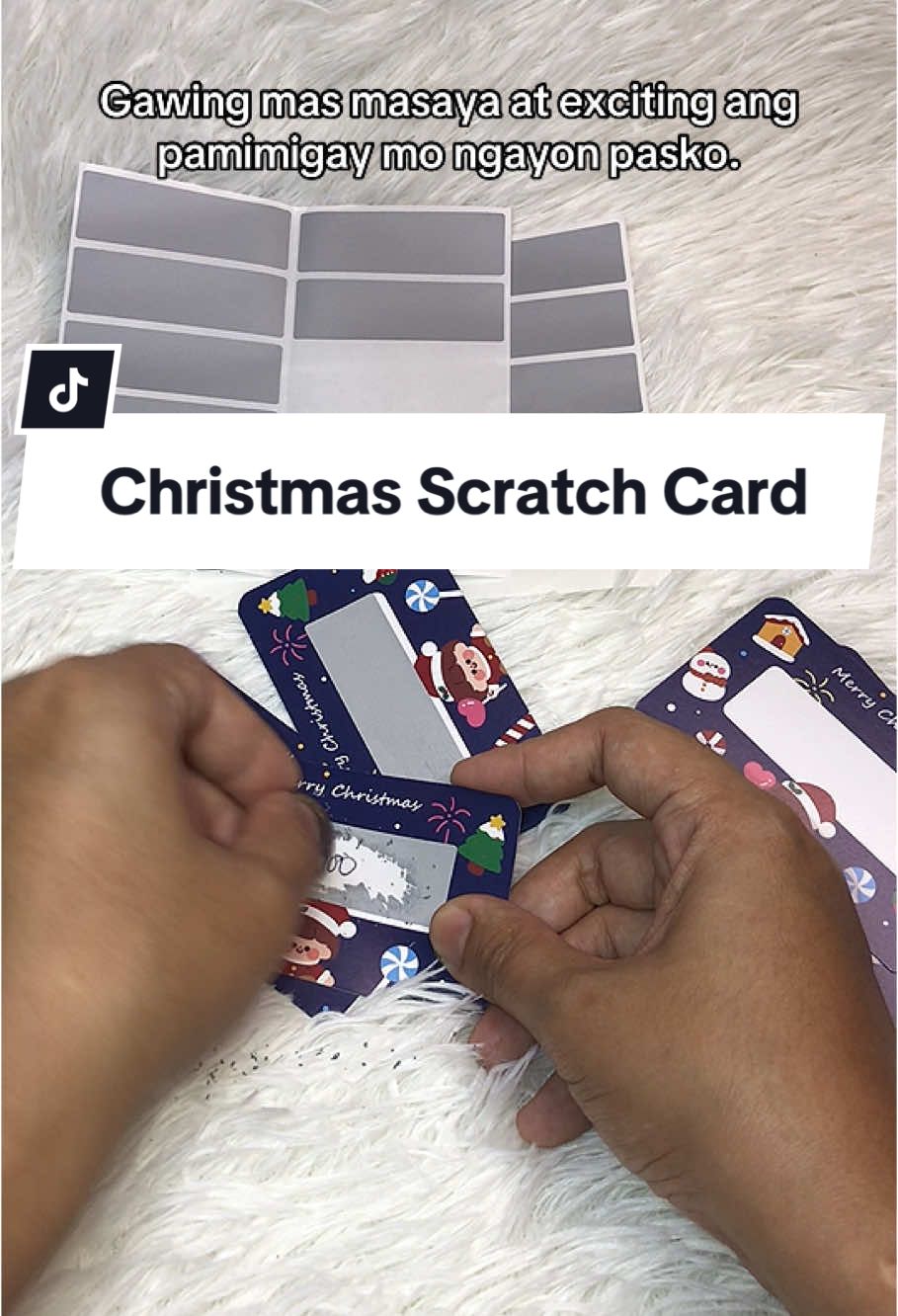 Pamasko with a twist talagang pa swertehan nalang dito. #christmasscratchcard #scratchcard #card 