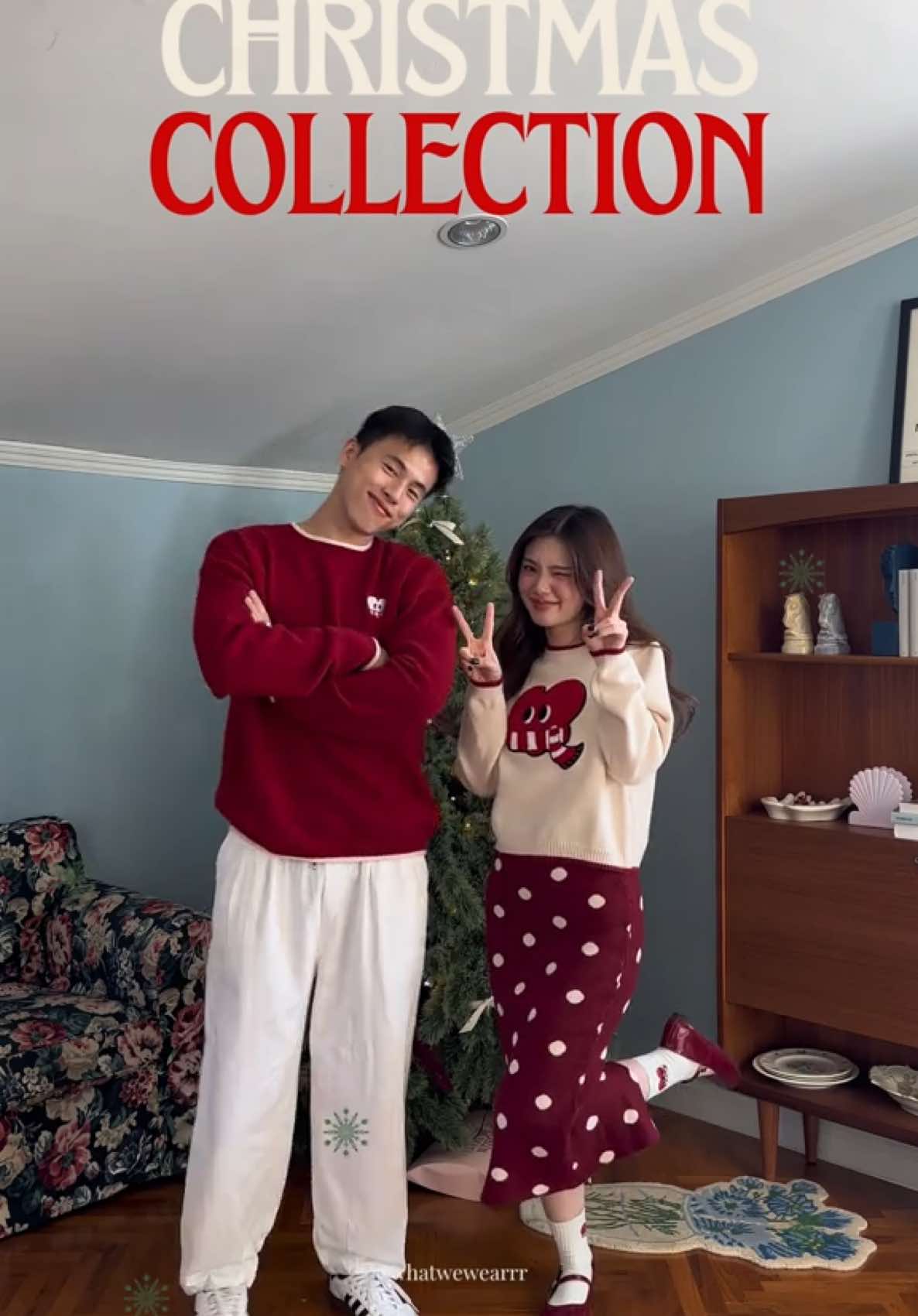 เสื้อคู่คอลคริสมาสวางขายแล้วน้า ใครอยากมีเสื้อคู่ใา่ทันคริสมาส รีบกดด่วน!!!🎄🦌🎁 #OOTD #couplesgoals #couplesoutfits #christmas2024 #fyp #outfitinspo #ของขวัญให้แฟน 