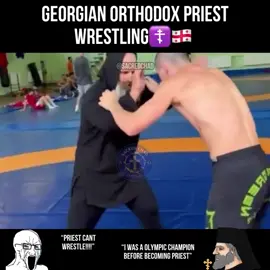 Luka Kurtandize☦️🇬🇪 Former Olympian Wrestler who turned orthodox priest❗️ Still got the skilld, BASED #based #orthodox #georgia #wrestling #jesus #bible #jesuschrist #viral #sigma #chad #fy 