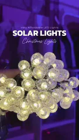 Maffy Solar outdoor water droplet bubble light string Christmas decoration LED battery color light Luminous Switch Ornaments💡💛 #christmaslights #solarlighting #fyp #fypage #foryou #foryoupage #fypp #fypシ゚ 🤍💛🤍💛🤍💛🤍