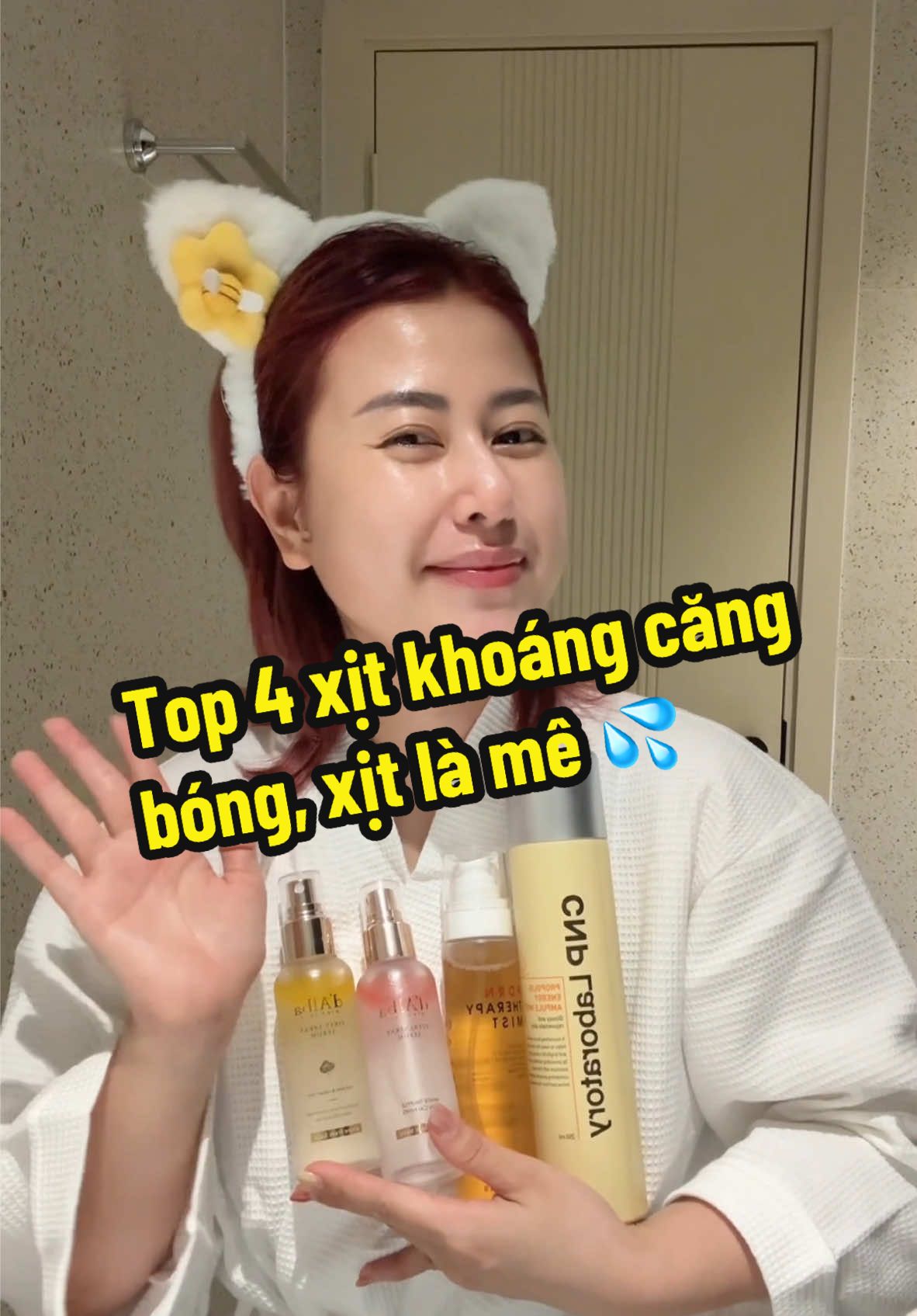 Xịt khoáng thời nay ko đơn thuần chỉ là xịt khoáng nữa roàiii 💦💦 #xịtkhoángdalba #kyunglab #cnp #cấpẩm