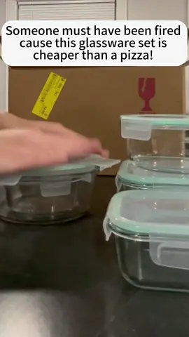 I couldn't be more in love with my glass food storage set. WJY#foodstorage #foodcontainer #glassware #organizedhome #containers 