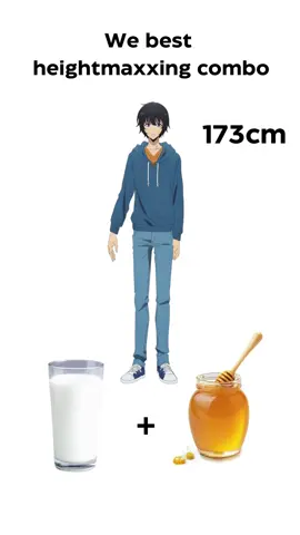 Heightmaxxing combo🥛🍯💀 #heightmaxx #heightdifference #moringapowder #healthtips #fyp #fypviralシ 