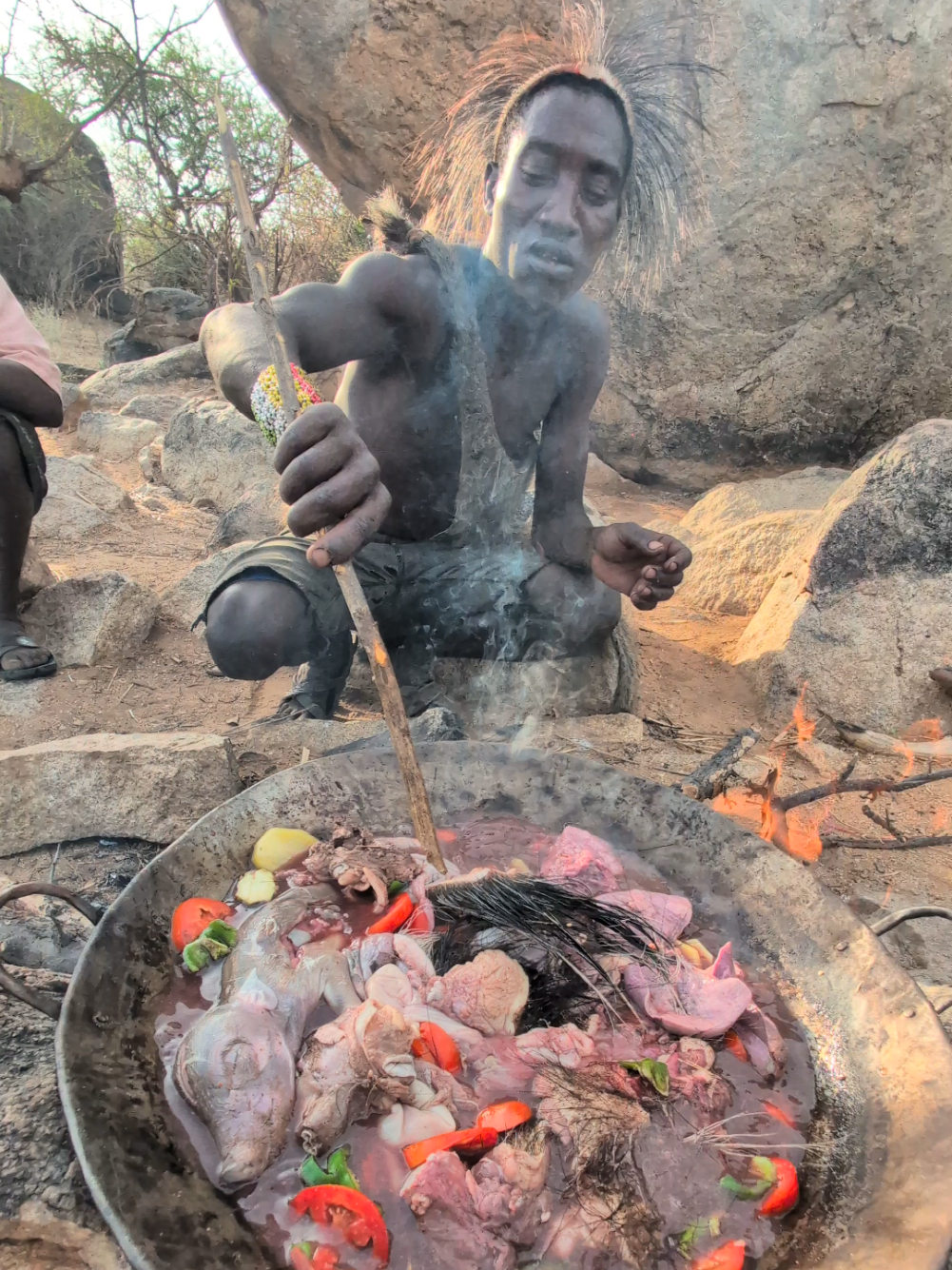 Amazing What a Delicious Meal For Today's Lunch😋#culture #africavillage #traditional 