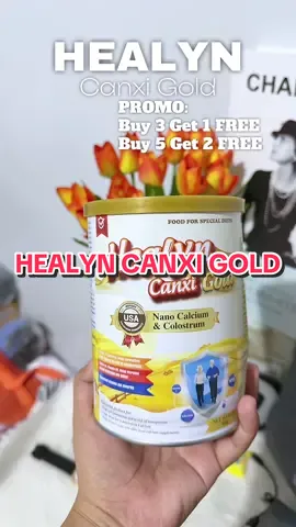 HEALYN Canxi Gold ✨ PROMO: Buy 3 Get 1 FREE Buy 5 Get 2 FREE #healyn #canxigold #milk #calcium #nanocalcium #colostrum 