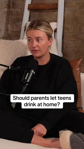 Parenting question: Where do we stand on teens drinking at home?! If they’re going to try alcohol eventually anyway, does it make sense to let them experience it responsibly under your roof???👇 #justalexpod #podcast #newparents #drinking  Full conversation on the latest episode of @justalexpod - 🔗 in bio 