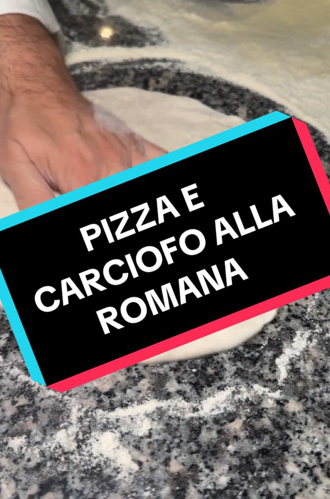 CARCIOFO ALLA ROMANA SULLA PIZZA ….🍕🍕🍕quanto è bello esse Romani🍕🍕🍕