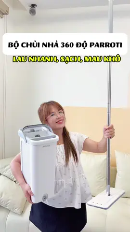 Cây lau nhà 360 độ của nhà parroti. Cầm chắc tay, lau thích lắm nè. #nhaamberday #parroti #launha #launhathongminh 