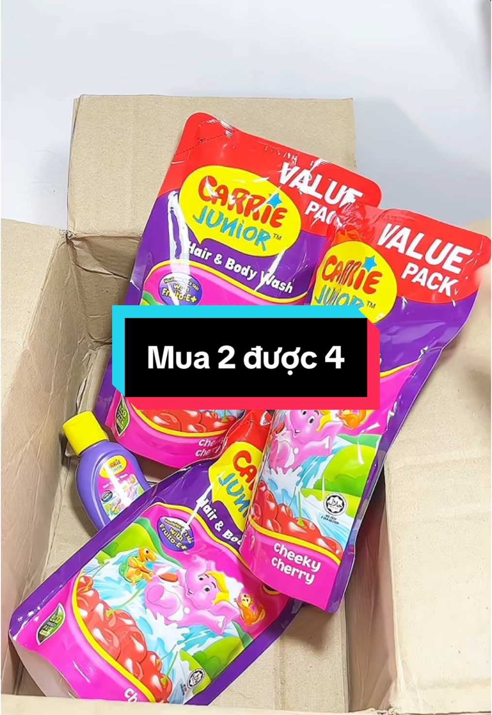 Mua 2 túi (500gx2) tanggg 2 . Tổng nhận 4 sữa tắm gội chery cho bé  #xhtiktok #affiliate #affiliatemarketing #xh #suatam 