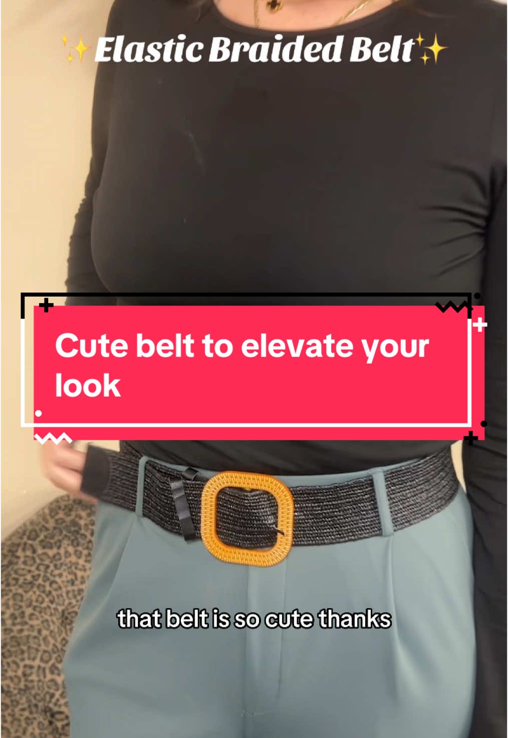 This #belt is #stretchy and #stylish I definitely recommend 🙌 #tiktokshop #tiktokshopfinds #tiktokshopholidayhaul #fashion #accessories #newyearnewaura #tiktokmademebuyit 