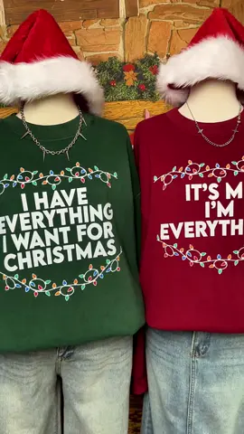 I Have Everything I Want For Christmas Couple Shirt ✨✨✨🎄🎄#fyp #couple #matchingoutfits #christmas #christmas2024 #uglysweaters #uglysweaters #merrychristmas #christmascouple #シ゚viral #ihaveeverythingforchristmas#itsmeeverything #coupleshirt #couplesweatshirt #couplesweater 
