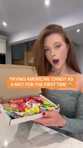 BRIT Tries American candy for the first time 😱#america #americancandy #tryingcandy #usafoods #candy #brittriesusafood #snacks #uscandy #brit #british #americanfood #usatok #usavsuk 