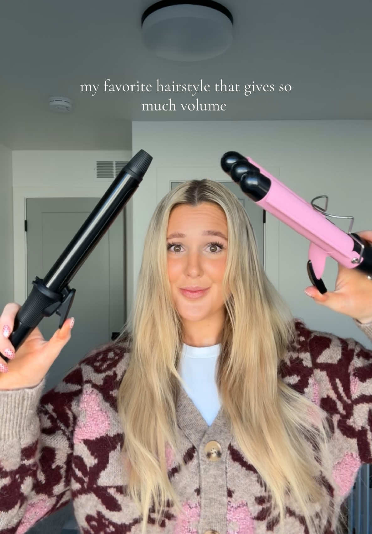 My favorite hairstyle ever!! #crimpcurlstyle #crimpcurls #curlingironcurls #curlinghair #volumehairhacks 