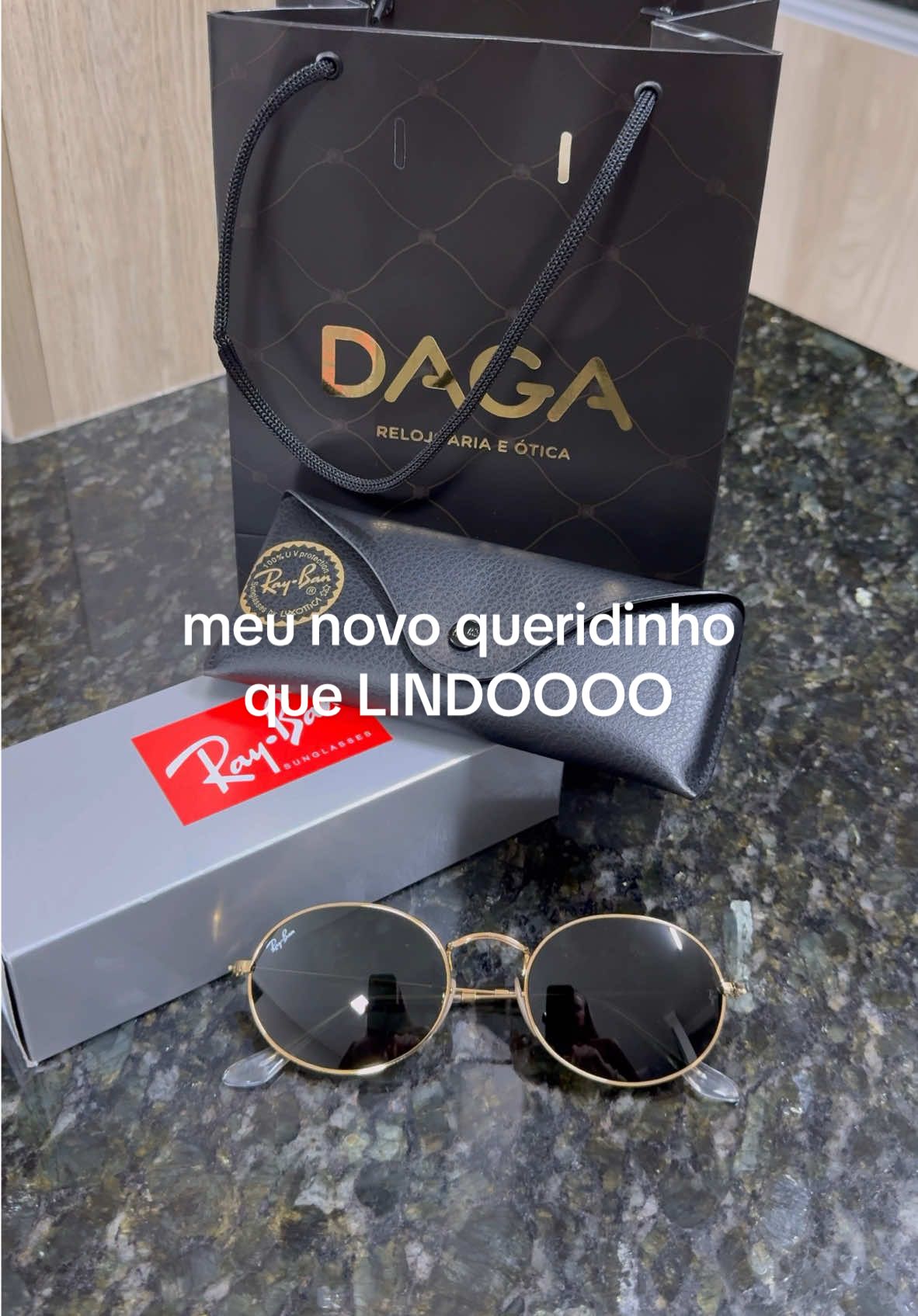 que coisa mais linnnda. apaixonadissima ❤️ #rayban #raybanoval #raybanstories #raybanovalmetal #oculosdesol #moda