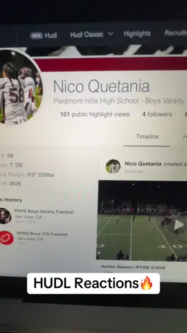 Followers Hudl Reactions #football #footballtiktok #highschool #highschoolfootball #highlight #oline #dline #pancakes 