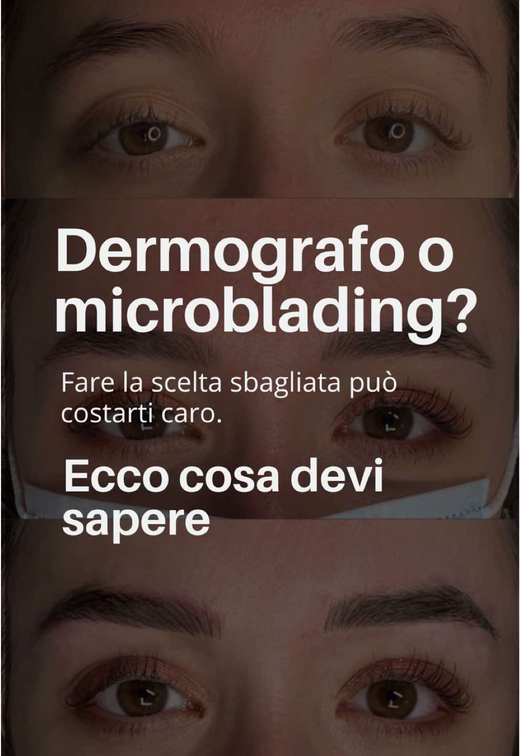 ⛔ Stai pensando al tatuaggio sopracciglia? Fermati un attimo. #dermopigmentazione #sopraccigliaperfette #pmuartist #pmubrows 