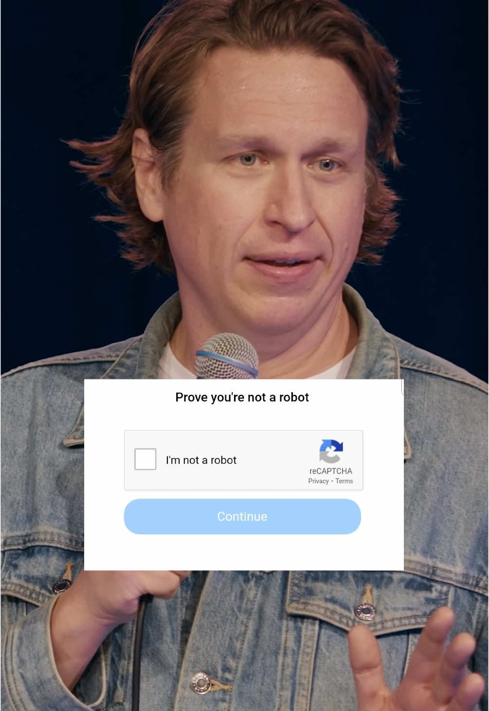 Prove you’re not a robot 🤖 I’ll be in INDIANAPOLIS this weekend! 5 shows at Helium Comedy Club 🎟️ are still available! GET INTO IT!  #peteholmes #standup #comedy #indianapolis