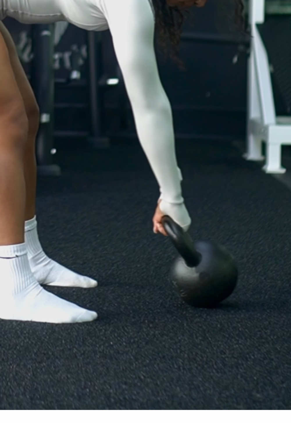 Kettlebell Workout (lowerbody focused) reps/sets on insta! Full fit @VQ FIT #vqfit #fyp #GymTok #FitTok #Fitness #workoutroutine (ad) 