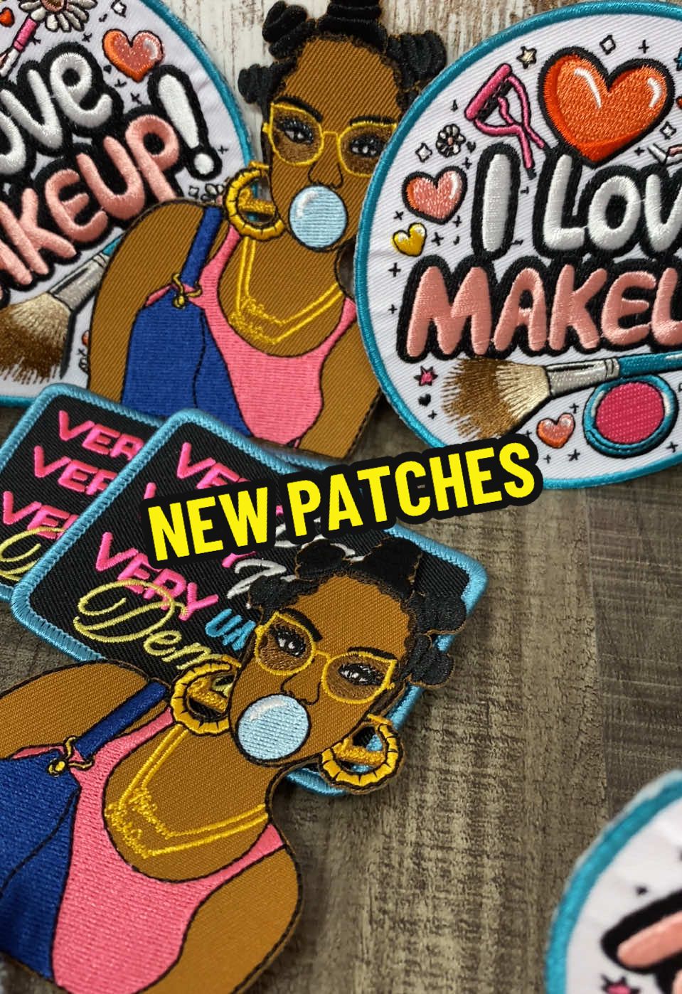 ✨ Custom vibes, anyone? 💕 These patches are serving *bold, fun, and fabulous* energy! Whether you're rocking makeup magic, classy flair, or some Black Girl Magic, these designs are perfect for leveling up your style game. 🎨✨  Tag your patch-loving bestie and let me know your favorite look! 🎀 #PatchParty #DIYStyle #MakeupLover #BlackGirlMagic #PatchArt #patches #fyp 