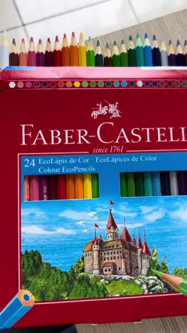 Novidades!!  Lápis de cor 24 cores Faber Castell Peça já o seu!! Link na descrição #papelariaonline #papelaria #vaiprofy 