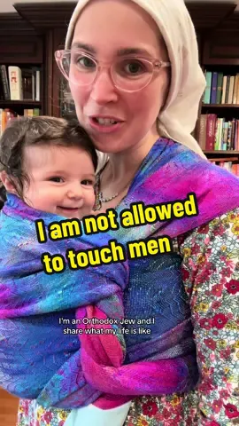 As an Orthodox Jew I am not allowed to touch men. But there are some exceptions.. #jewish #commonsense #babywearing 