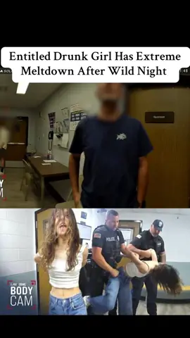 Entitled Drunk Girl Has Extreme Meltdown After Wild Night  #cops #fyp #copsoftiktok 