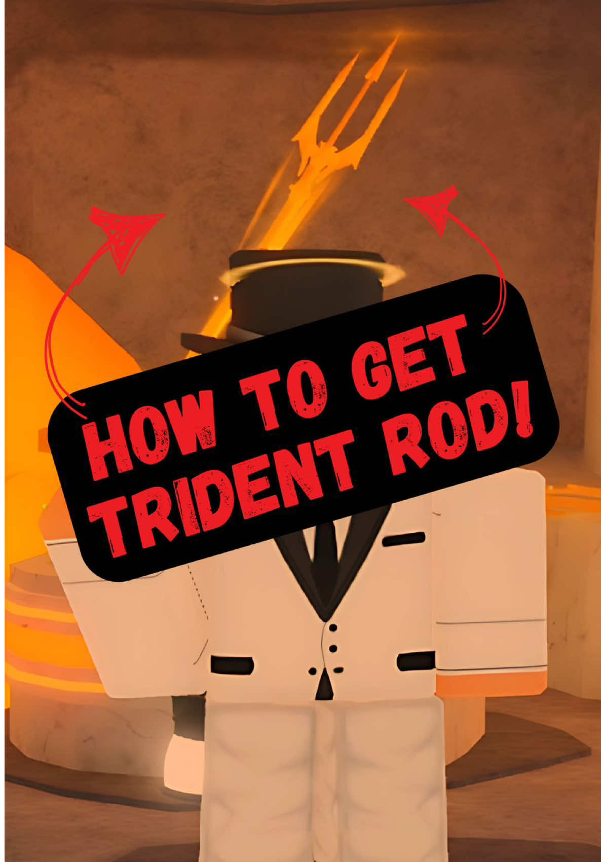 🚨 HOW TO GET THE “TRIDENT ROD” IN FISCH 🎣 #roblox #fisch #robloxfyp 