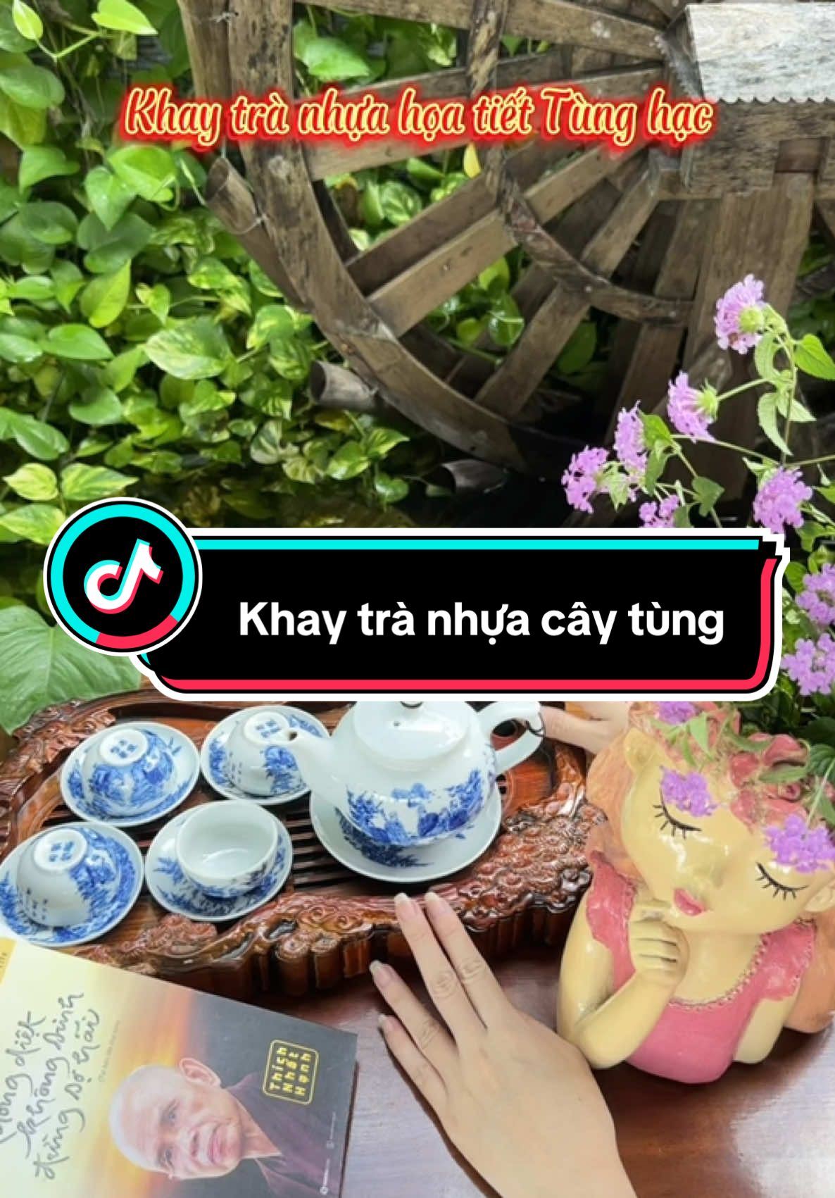 Khay trà nhựa hoạ tiết cấy tùng#videovairal #xuhuong #xuhuongtiktok #khaytra #khaytrago 
