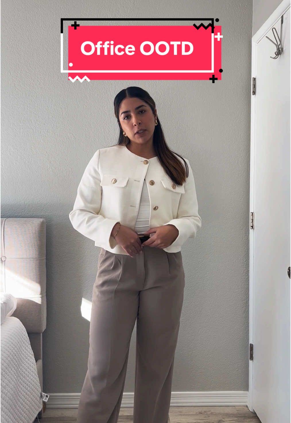 You can’t see my shoes very well but they’re the Tory Burch Cap Toe Ballet Pumps ☺️☺️   #corporategirlies #officeoutfit #fyp #corporatefashion #outfitinspo #outfitcheck 