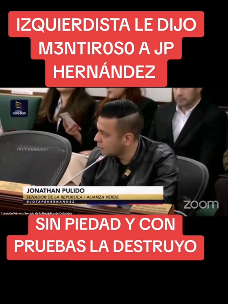 JP HERNÁNDEZ DESTRUY0 A SENADORA PETRISTA QUE LE DIJO M3NTIR0S0 #jp #jotape #elbukelecolombiano #politica #colombia #bandidos 