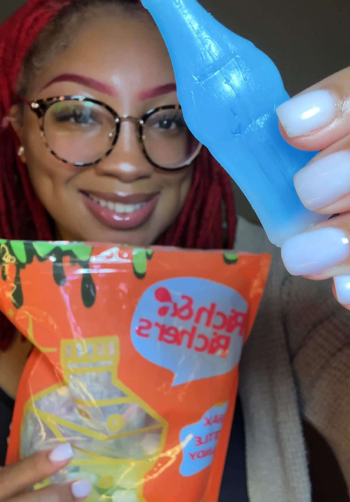 I love eating these frozen 🧊 Candy Wax Bottles (Nik-L-Nlps) #waxcandy #asmr #fypシ #fyp 