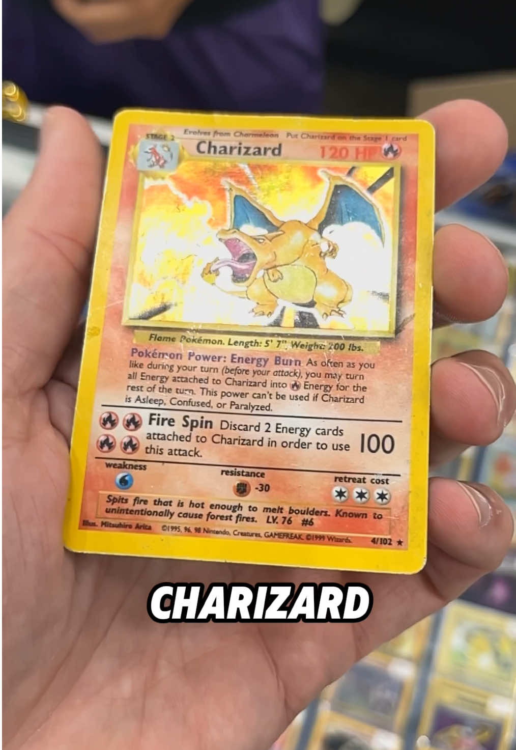 Base set Charizard Pokemon Card deal at Collect-a-Con #pokemoncards #charizard 