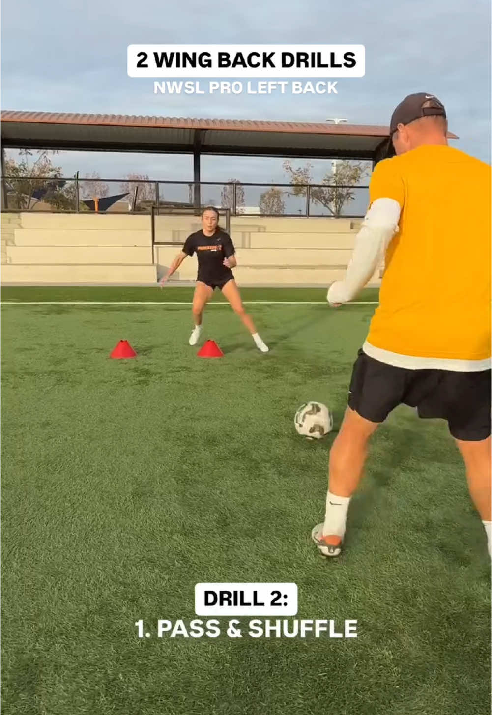 2 Wing Back Drills with @NWSL @Angel City FC Player Madison Curry  #Soccer #soccertraining #wingback #nwsl #angelcityfc 