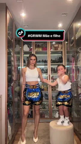 Trouxe um shorts de box Tailandês para mim e um igual para o Gabs. Obvio que já fizemos arrume-se comigo né? Que tal?  #grwm #moda #style #box #shorts #arrumesecomigo #mãedemenino #mãededois #maternidade #fy 