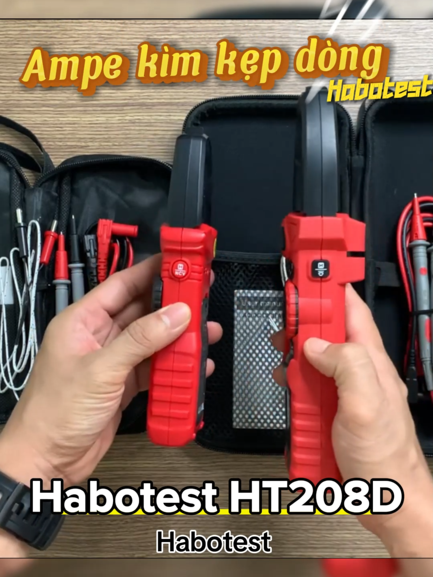 Ampe kìm kẹp dòng AC và DC 1000A 1000V Habotest HT208D #Habotest #ampekim #HabotestHT208D
