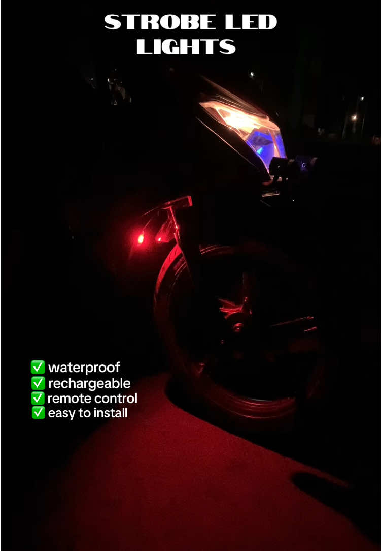GRABI ang ganda nito #STROBELEDLIGHTS - waterproof - rechargeable at remote control v #strobelights #bikelights #motorcyclelights #carlights #trucklights #ledlights