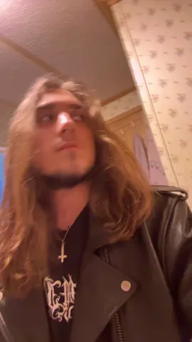 WHATS YALLS FAVORITE BANDS?? #blackmetal #dungeonsynth #folkmetal #fyp #metal #outfit #baphomet #bandshirt #necklace #darkambient #longhair #metalhead #boots 