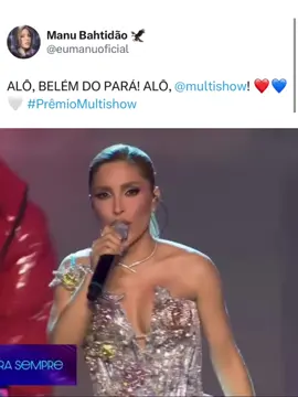 Performance de Manu Bahtidão no prêmio multishow! ❤️ #manubahtidão #PrêmioMultishow #tecnomelody 