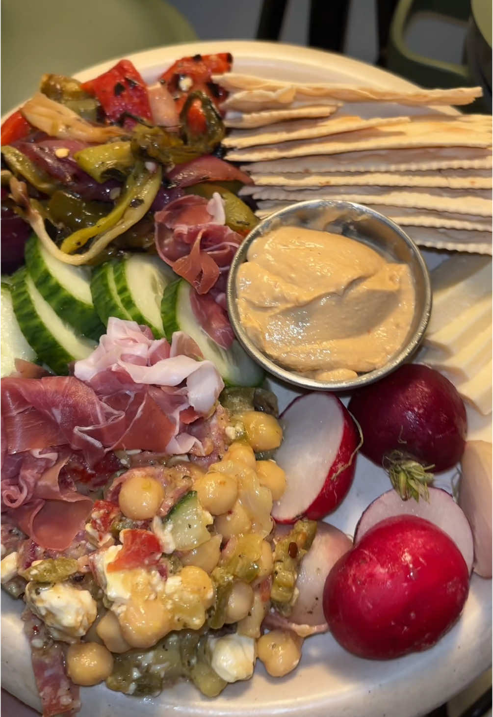 Snack plate for girl dinner 🌝  #girldinner #dinner #snackplate #eatwithme #tuesday 