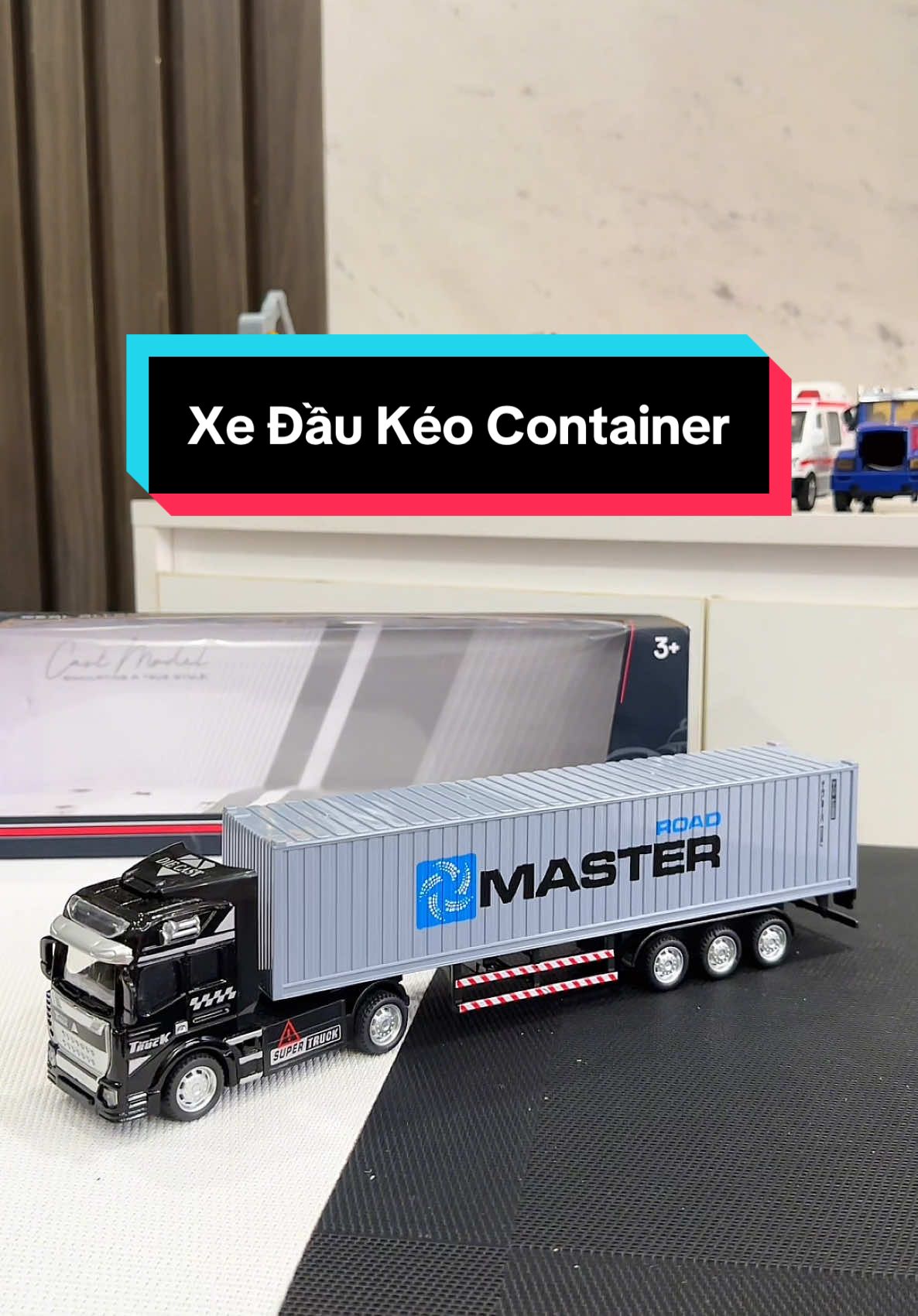 Mô hình xe đầu kéo container hợp kim chắc chắn, tỉ lệ 1:48 có thể tháo rời đầu xe, nhiều màu cho bé chọn lựa 🚚🚛 #dochoi #dochoichobe #xuhuong #viral #xedochoi #dochoibetrai  