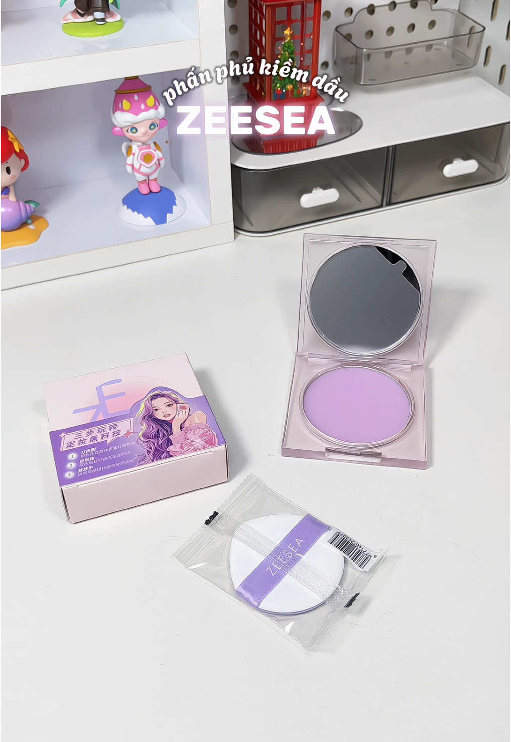 Phấn phủ Zeesea #phanphukiemdau #phanphuzeesea #phanphu #unboxing #fyp #zieunbox 