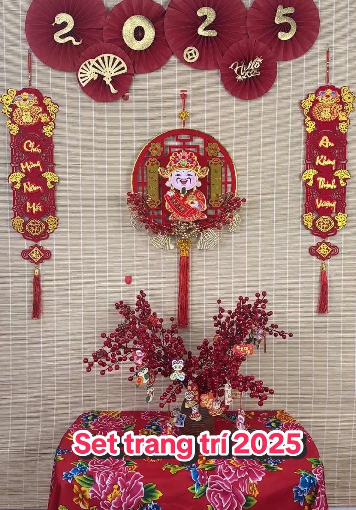 Set thần tài dải treo trang trí ngày tết #tết #tết2025 #fpy #xuhuong #decor #tếtdongđầy 